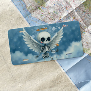 Skeleton Angel – The Sweet Side of the Afterlife. License Plate