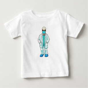 Skeleton as Doctor with Face mask Baby T-Shirt