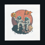Skeleton Astronaut Crew Napkins<br><div class="desc">Skeleton Astronaut Crew</div>