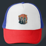 Skeleton Astronaut Crew Trucker Hat<br><div class="desc">Skeleton Astronaut Crew</div>