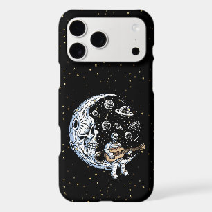 Skeleton Astronaut on Skull Moon iPhone 17 Pro Max Case