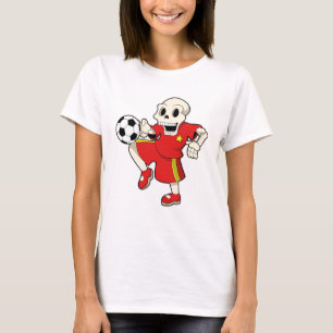 Skeleton at Soccer Sports T-Shirt