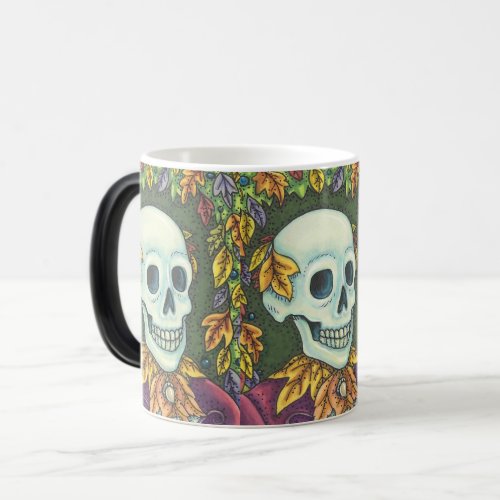 SKELETON AUTUMN GENTLEMAN HALLOWEEN MORPHING MUG