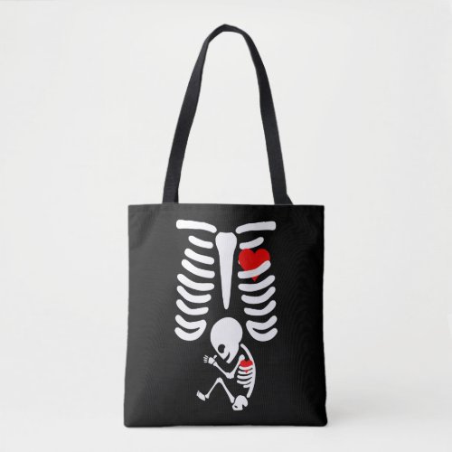 Skeleton Baby Cute Maternity Halloween Tote Bag