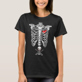 Christmas Skeleton baby Pregnancy Announcement, Matching