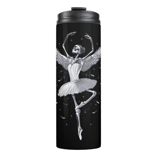 Skeleton Ballerina Thermal Tumbler (Front)