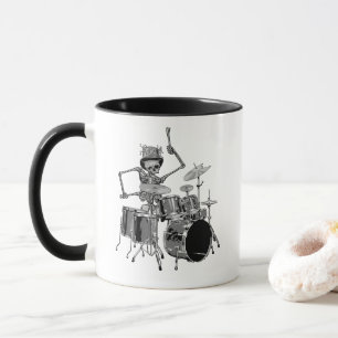 Skeleton Band Drummer Mug