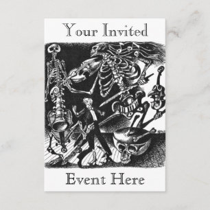 Skeleton band invitation