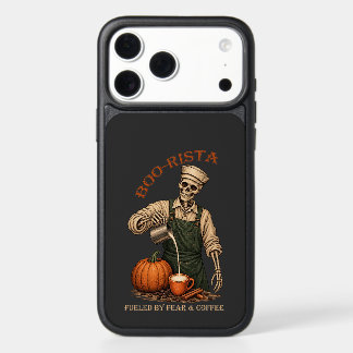 Skeleton Barista Halloween Coffee iPhone 17 Pro Max Case