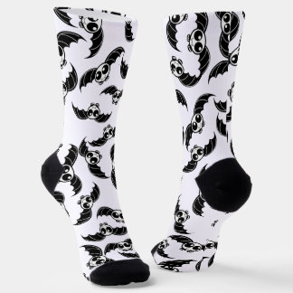 Skeleton Bats Halloween  Socks