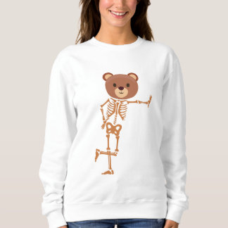 skeleton bear  sweatshirt