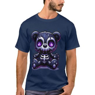 Skeleton Bear Treasures Halloween day T-Shirt