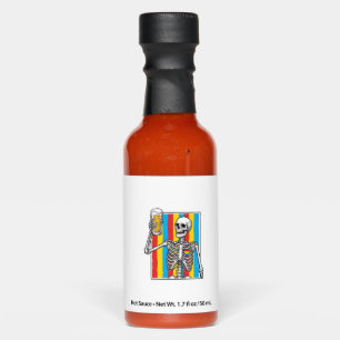 Skeleton Beer Rainbow Vintage Engraving Shirt_1 Hot Sauces