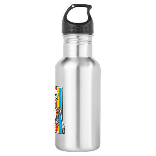 Skeleton Beer Rainbow Vintage Engraving Shirt_1 Stainless Steel Water Bottle