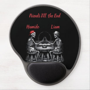 Skeleton Best Friends Cheers Gel Mouse Pad