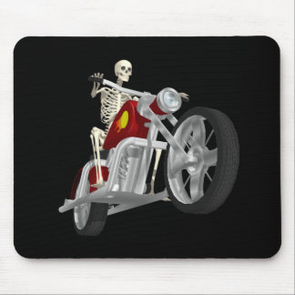 Skeleton Biker / Bike Rider: 3D Model: Mouse Pad