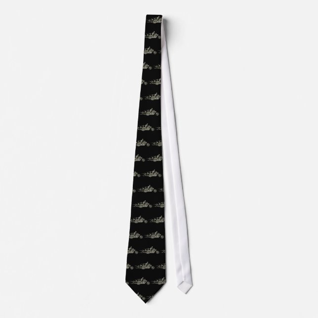 Skeleton Biker / Bike Rider: Necktie (Front)
