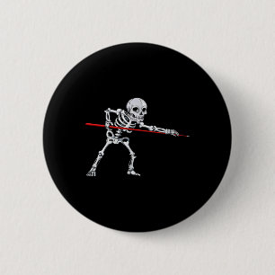 Skeleton Billiards Billiard Pool Snooker Halloween Button