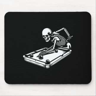 Skeleton Billiards Halloween Pool Snooker Billiard Mouse Pad