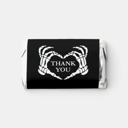Skeleton Black Bridal Shower Thank You Favors | Zazzle