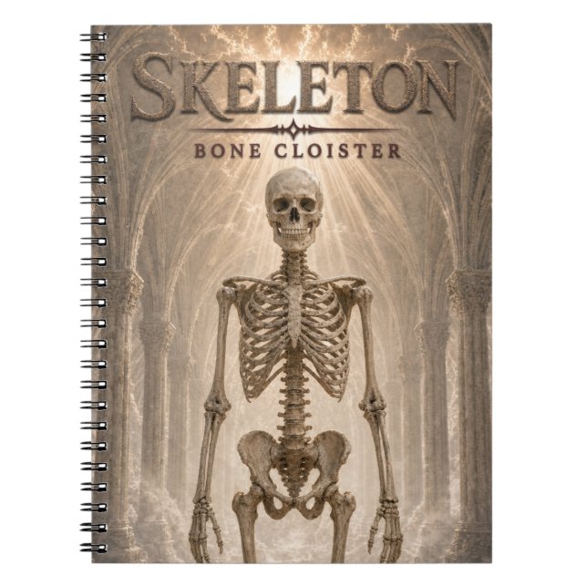Skeleton Bone Cloister Dark Cinema Notebook (Front)