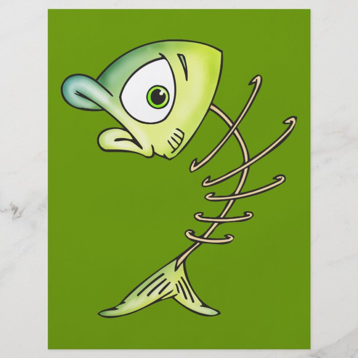 Skeleton Bone Fish Flyer