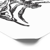 Skeleton Bones Rib Cage Halloween Design Temporary Tattoos (Angled)