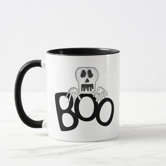 Skeleton Boo Mug (Left)