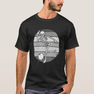 Skeleton Bowling Retro Bowler Gifts Funny Bowling  T-Shirt