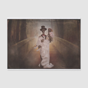 skeleton bride and groom tissue paper