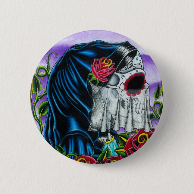 Skeleton Bride Button (Front)