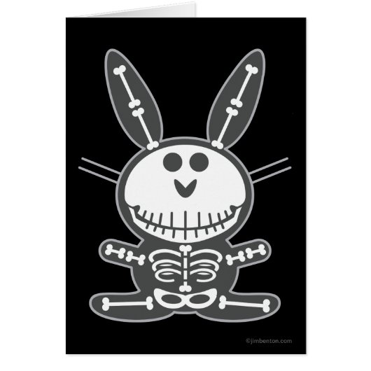 Skeleton Bunny Cards (Front)