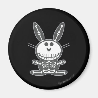 Skeleton Bunny Magnet