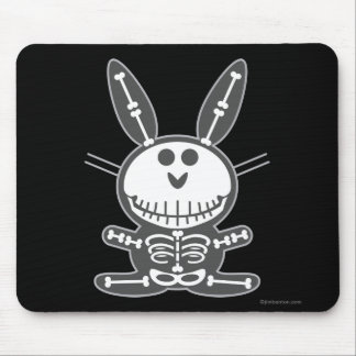 Skeleton Bunny Mouse Pad