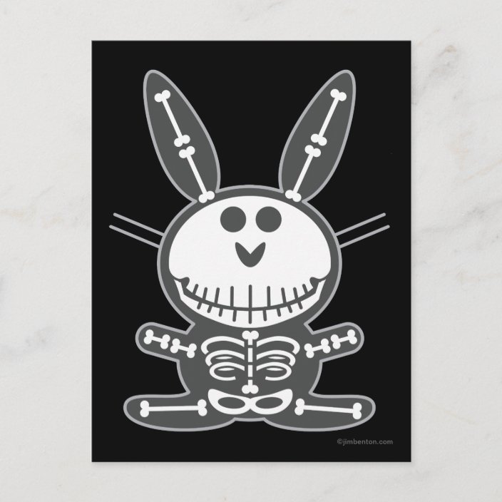 skeleton bunny plush