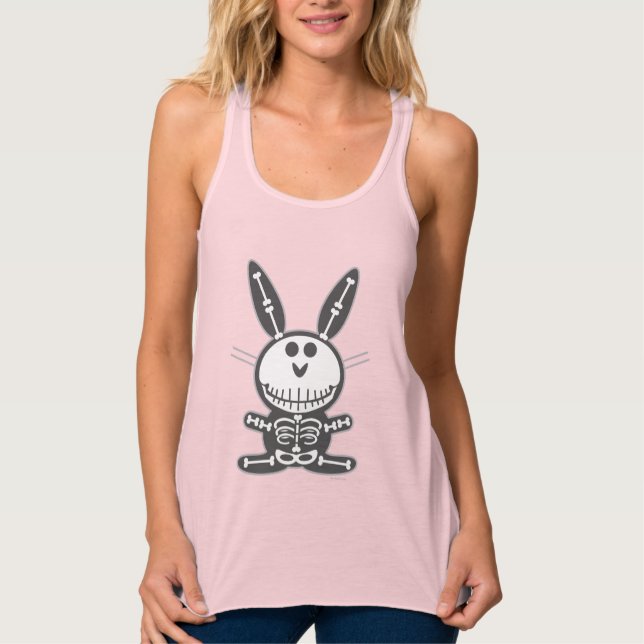 Skeleton Bunny Tank Top (Front)