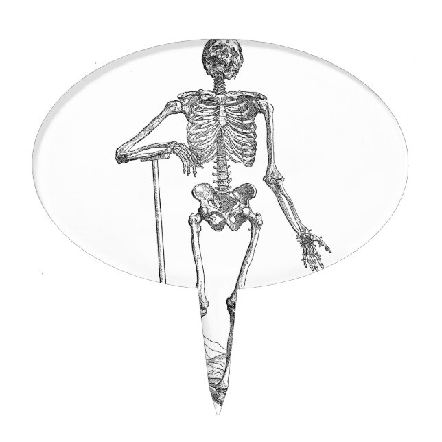 Skeleton Cake Topper (Front)