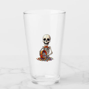 Skeleton Candy Bowl Halloween Glass