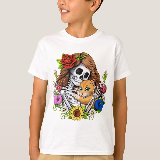 Skeleton Cat T-Shirt (Front)