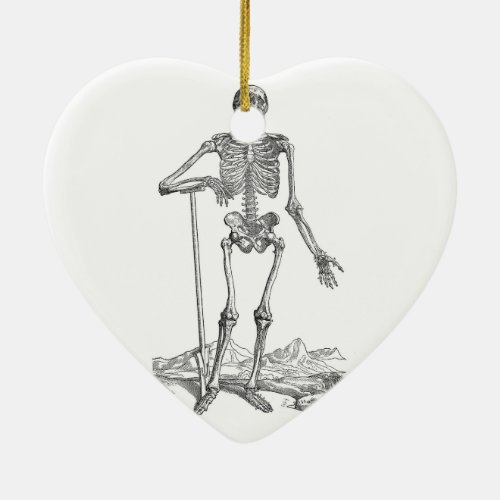 Skeleton Ceramic Ornament