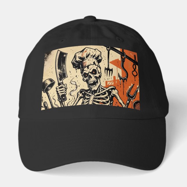 Skeleton Chef Hat (Front)