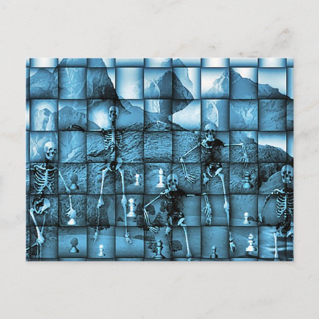 Skeleton Chess Postcard (Front)