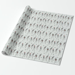 Skeleton Christmas Wrapping Paper