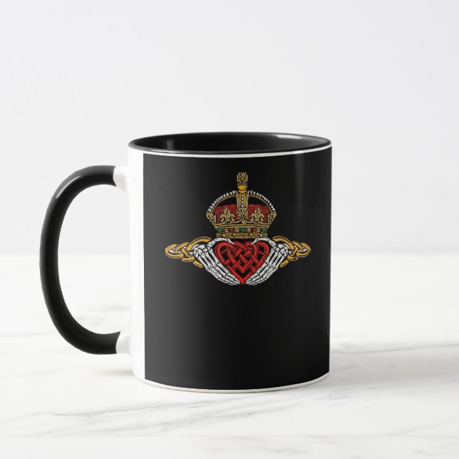 Skeleton Claddagh Color Mug (Left)