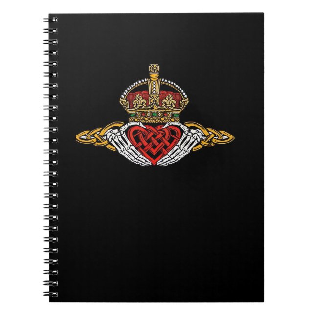 Skeleton Claddagh Color Notebook (Front)