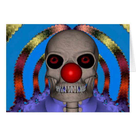 Skeleton Clown Cards (Front Horizontal)