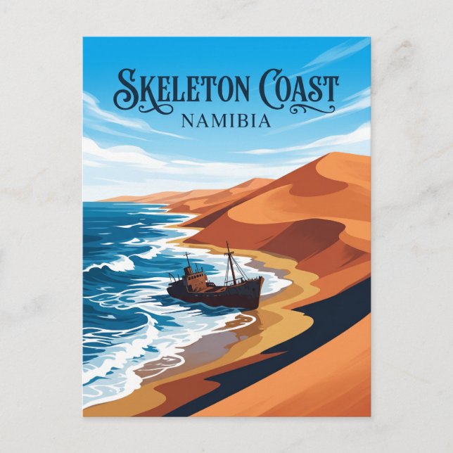 Skeleton Coast Namibia Postcard (Front)