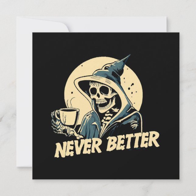 Skeleton Coffee Halloween (Front)