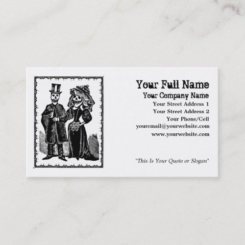 Skeleton Couple _ Business Card Customize