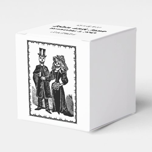 Skeleton Couple _ Favor Box Customize